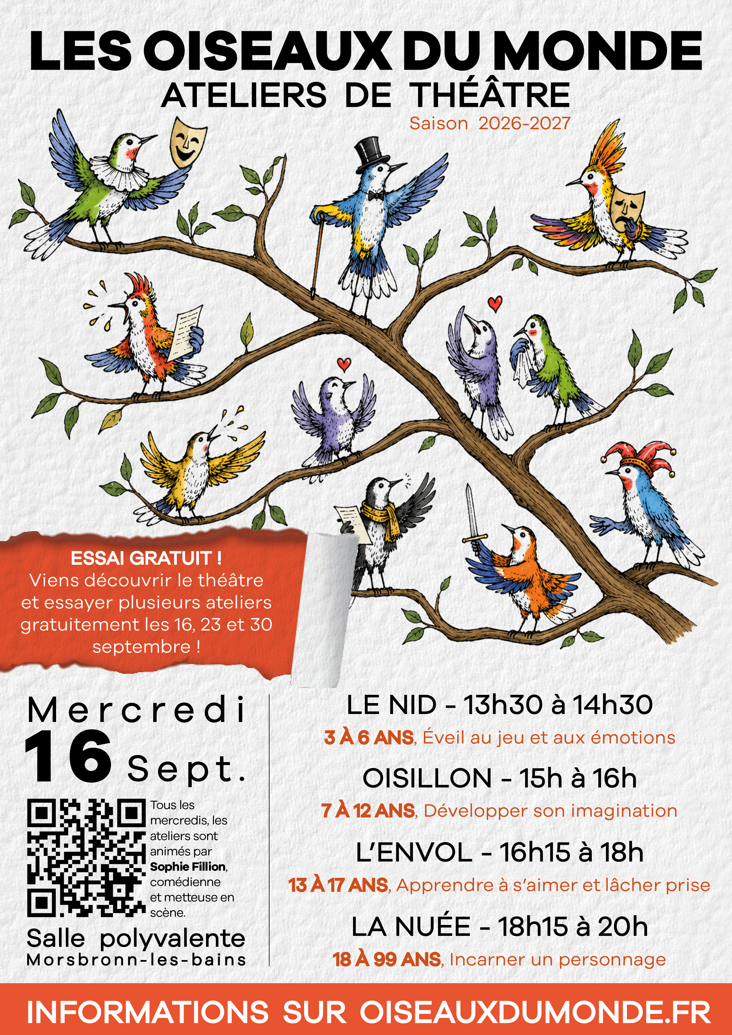 THEATRE - LES OISEAUX DU MONDE