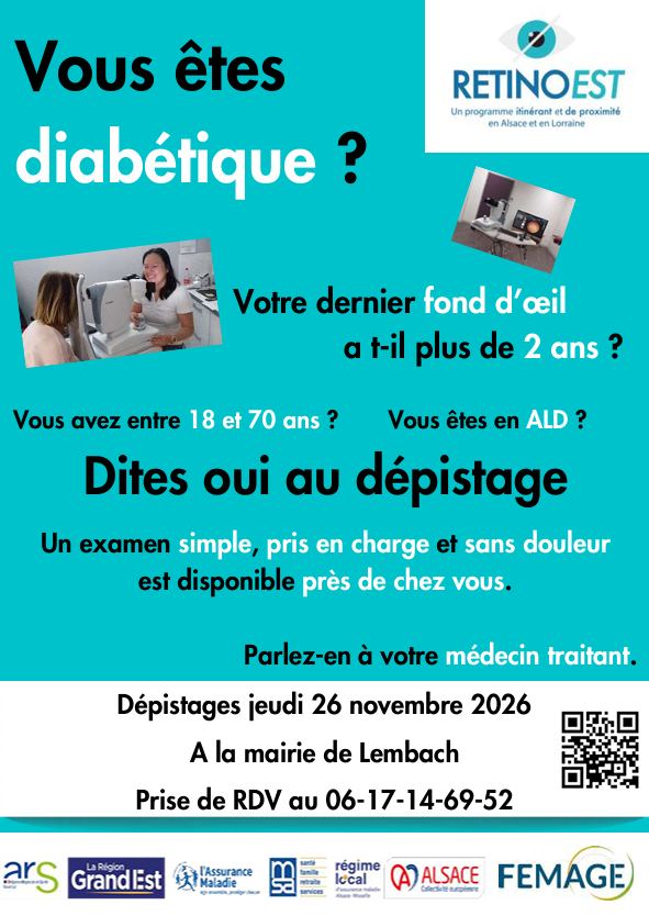 Dépistage de la rétinopathie diabétique - LEMBACH