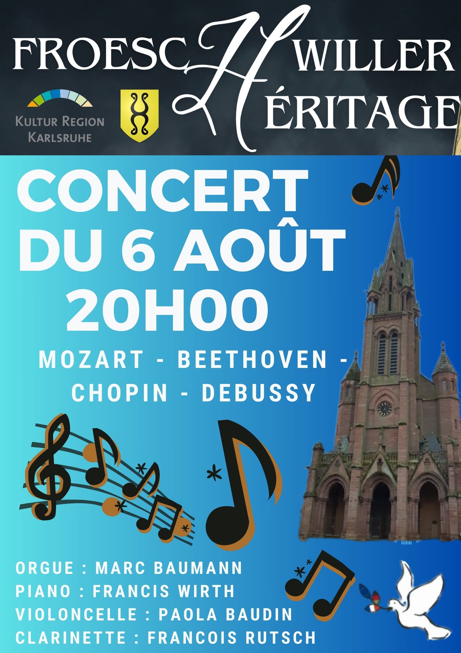 Affiche A3 concert 6 aout