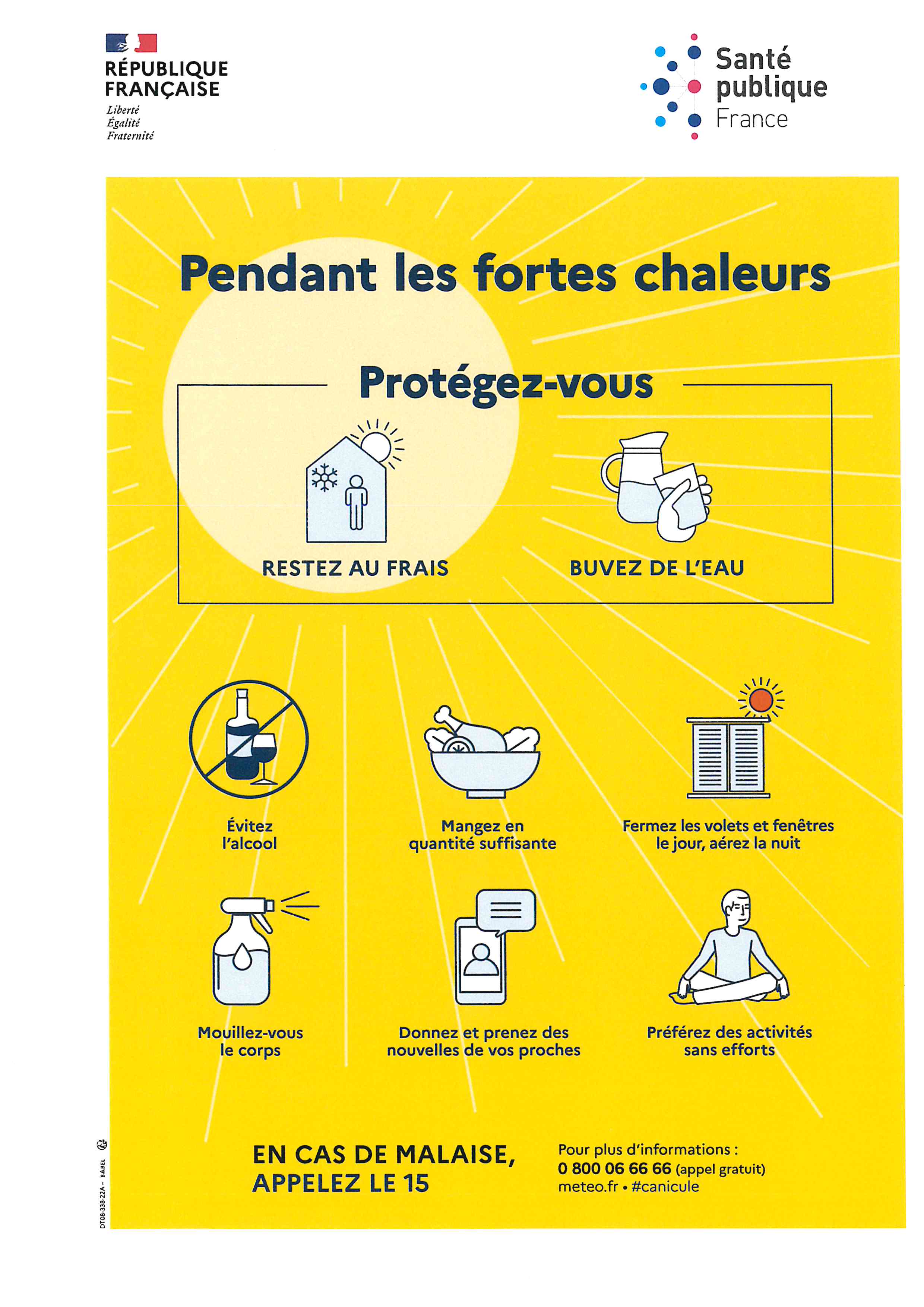 FORTES CHALEURS PROTEGEZ VOUS